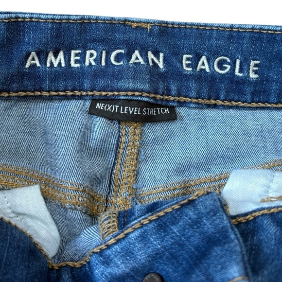 American Eagle Outfitters, Curvy Hi-Rise Jegging, Size 0 Long, Indigo - Picture 3 of 11
